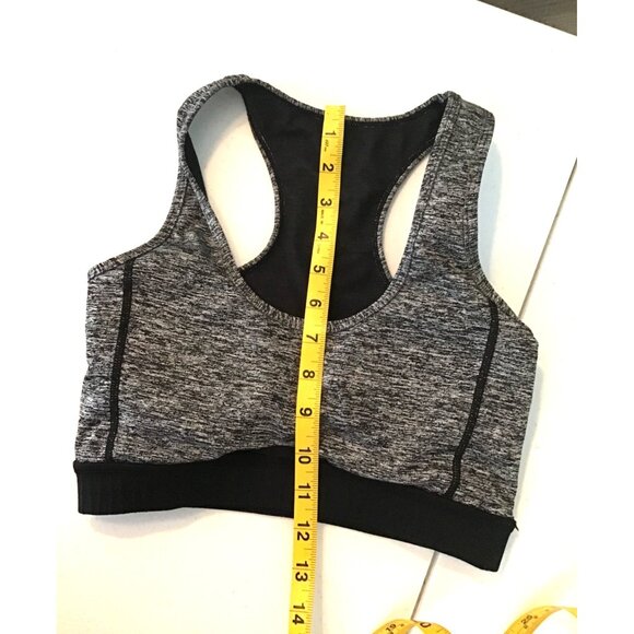 COMFTABLE WOMENS BLACK/GREY SPORTS BRA SIZE SMALL - Picture 4 of 4
